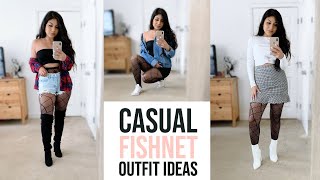 How to style Fishnet Tights  LOOKBOOK [upl. by Saoj]