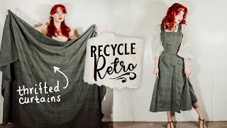 Making Dresses Out of Household Materials  Recycle Retro [upl. by Atiuqehc451]