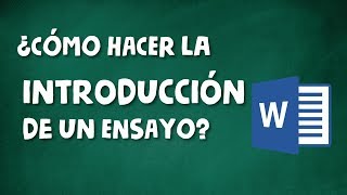 CÓMO HACER LA INTRODUCCIÓN DE UN ENSAYO ACADÉMICO [upl. by Aleacin]