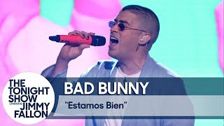 Bad Bunny Estamos Bien TV Debut [upl. by Ahsenac]