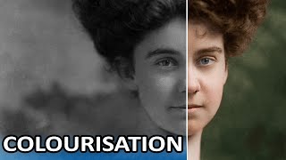 PHOTOSHOP TUTORIAL Photo Colourisation How to convert Black and White photography to Color [upl. by Wiltsey511]