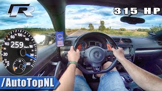 VW Scirocco R 20 TSI 315HP TOP SPEED on AUTOBAHN by AutoTopNL [upl. by Otreblasiul695]