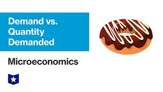 Demand vs Quantity Demanded  Microeconomics [upl. by Sasha404]