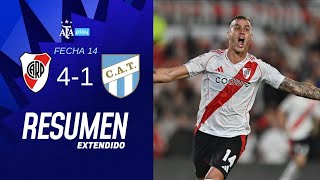 River Plate 41 Atlético Tucumán  LIGA PROFESIONAL ARGENTINA Jornada 14 [upl. by Atsirtal]