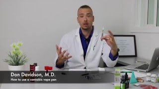 How to use a cannabis vape pen with Dr D [upl. by Denys]