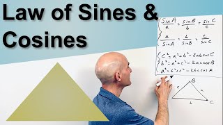 Law of Sines and Law of Cosines 4 Examples [upl. by Aloysius]