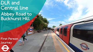 London Underground First Person Journey  Abbey Road to Buckhurst Hill via Stratford [upl. by Lihcox123]