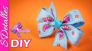 SUPER FACIL Lazo de Cintas de 3 Vueltas  Video 8  SDetalles  DIY [upl. by Mindy]