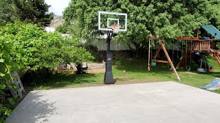 How to build a backyard basketball court  Samuel DG [upl. by Deelaw112]