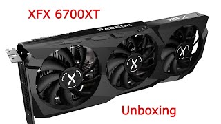 XFX 6700XT Unboxing [upl. by Aramaj703]