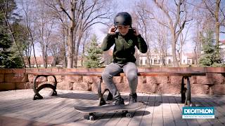 Review skateboard MID 100 Oxelo by Decathlon [upl. by Ravilob173]