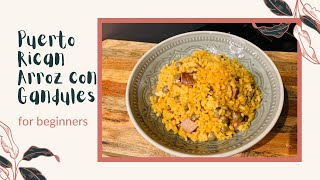 For beginners Arroz con Gandules aka Puerto Rican Rice [upl. by Jaco]