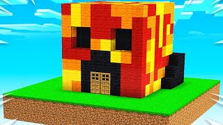 Preston vs Brianna Sky House Battle  Minecraft [upl. by Llerad]