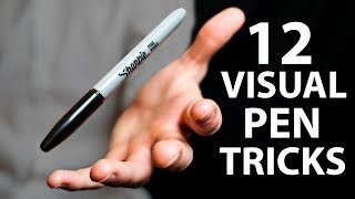 12 IMPOSSIBLE Pen Tricks Anyone Can Do  Revealed [upl. by Aisatsana]