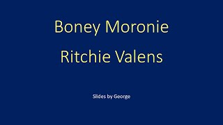 Ritchie Valens Boney Moronie karaoke [upl. by Ailecara]