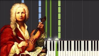 The Four Seasons  Winter  Antonio Vivaldi Piano Tutorial Synthesia [upl. by Ama]