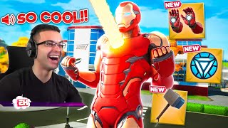 Nick Eh 30 reacts to Iron Man MYTHIC WEAPON and MAP CHANGE [upl. by Nilde]