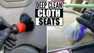 How To DEEP CLEAN Cloth Car Seats The Right Way And Remove Stains and Dirt [upl. by Kenaz]