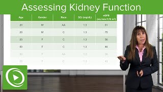 Assessing Kidney Function Glomerular Filtration Rate GFR Nephrology Lecturio [upl. by Alburga]