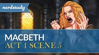 Macbeth Summary Act 1 Scene 5  Nerdstudy [upl. by Aikym127]