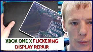 Xbox One X Flickering Screen Diagnosis And Repair  TDP158 HDMI Retimer IC Replacement [upl. by Ahcsatan]