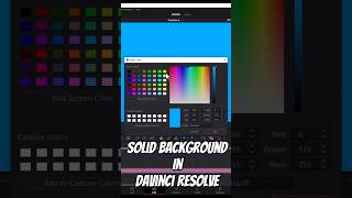 How To Change Background Color  Davinci Resolve Tutorial [upl. by Inimod]