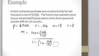 Math 120 Section 104 Installment Payment Formula [upl. by Larner260]