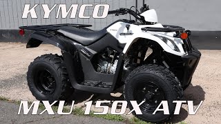 KYMCO MXU 150 ATV walk around with Devin The perfect sized Y12 model for a young rider [upl. by Jacobsen207]