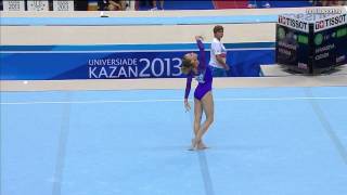 Ksenia Afanasyeva FX routine 2013 Universiade AA Finals [upl. by Bernard]