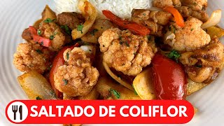 🇵🇪 SALTADO DE COLIFLOR PERUANO  DELICIOSO Y FACIL [upl. by Granthem]