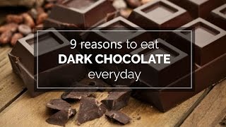 9 reasons to eat dark chocolate everyday [upl. by Yvehc]