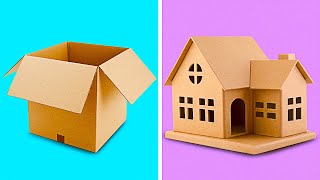 25 INCREDIBLE CARDBOARD CRAFTS TO MAKE AT HOME  Recycling Projects by 5Minute Decor [upl. by Nauqes]