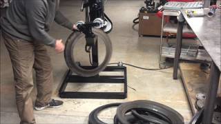 Sidewall Remover  Processing Run Flat Tires [upl. by Ronyam]