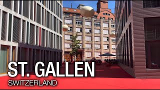 St GALLEN 🇨🇭 Switzerland【4K】Walking Tour [upl. by Novad]