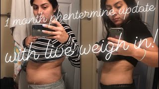 One Month Phentermine Update with Weigh In [upl. by Jedidiah]