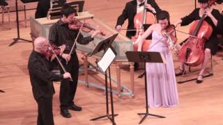 Telemann Concerto for Three Violins in F AllegroLargoVivace [upl. by Kcirdneh]