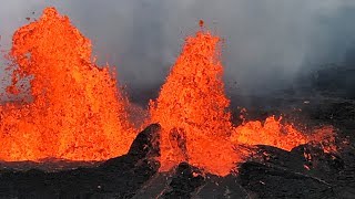 Watch as Hawaii’s Kilauea volcano erupts lava [upl. by Oliy]