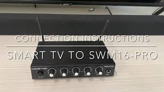 Sound Town SWM16PRO™ Karaoke Mixer System  How to connect to a digital optical Toslink device [upl. by Cordier]