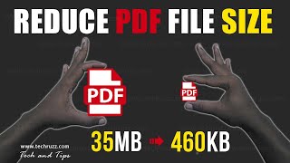 How to ShrinkCompressReduce PDF File Size in Windows 10 PC Free [upl. by Keene140]