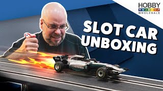 Unboxing the Carrera 143 Scale Slot Car Set at Hobby Wholesale [upl. by Blaine]