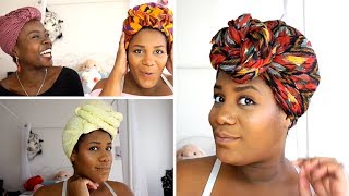 4 EASY amp QUICK HEADWRAPTURBAN Tutorial  Attaché de Foulard [upl. by Raseac]