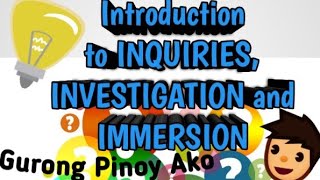 Introduction to Inquiries Investigation and Immersion Applied Subject for SHS Students [upl. by Winser588]