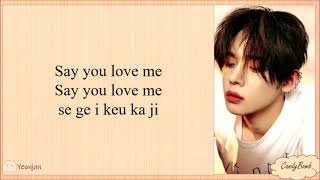 TXT OX1LOVESONG I KNOW I LOVE YOU EASY LYRICS [upl. by Cirdnek]