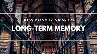 LongTerm Memory Intro Psych Tutorial 73 [upl. by Marion]