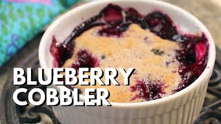 Easy Blueberry Cobbler for One Recipe [upl. by Dez]