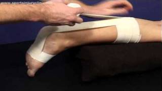 A Taping Technique for use in Achilles Tendon Injuries [upl. by Krystle]