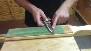 Knife stropping tutorial from USA Made Blade [upl. by Enyaht122]