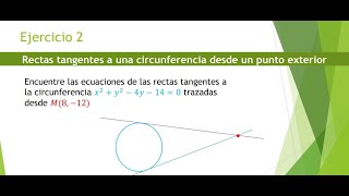 Tangentes a una circunferencia desde un punto exterior [upl. by Ise]