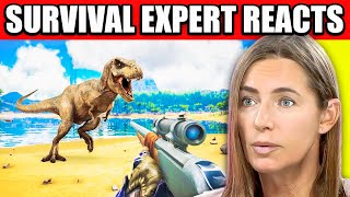 Survival Expert REACTS to ARK Survival Evolved  Experts React [upl. by Cuttler918]