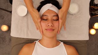 3 Hours of Calming Deep Sleep and Relaxation ASMR Whisper Facials [upl. by Parrie]